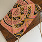 Pink Multi Colour  Envelope Bag