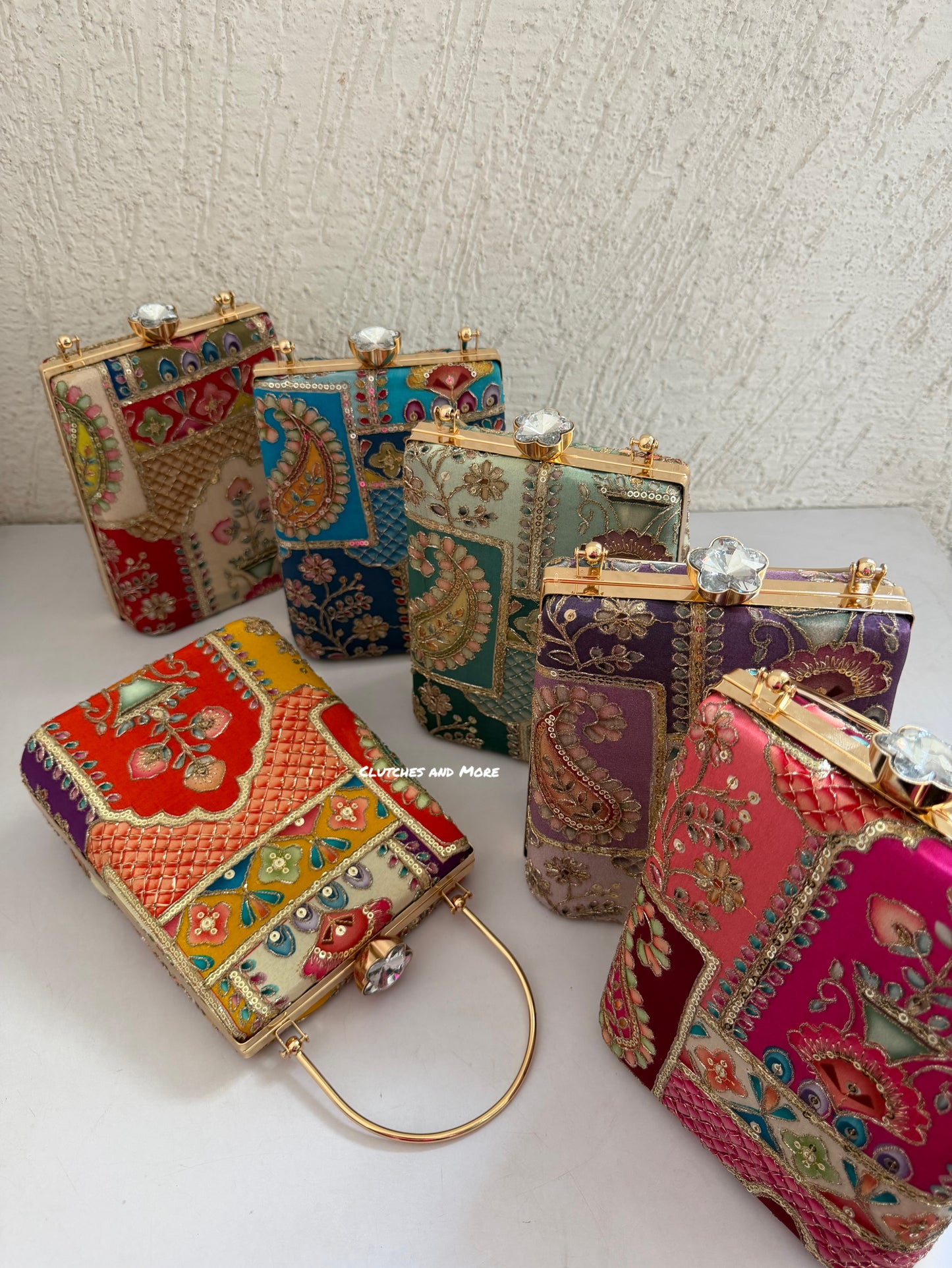 Maharani Party Bag Red White Multi