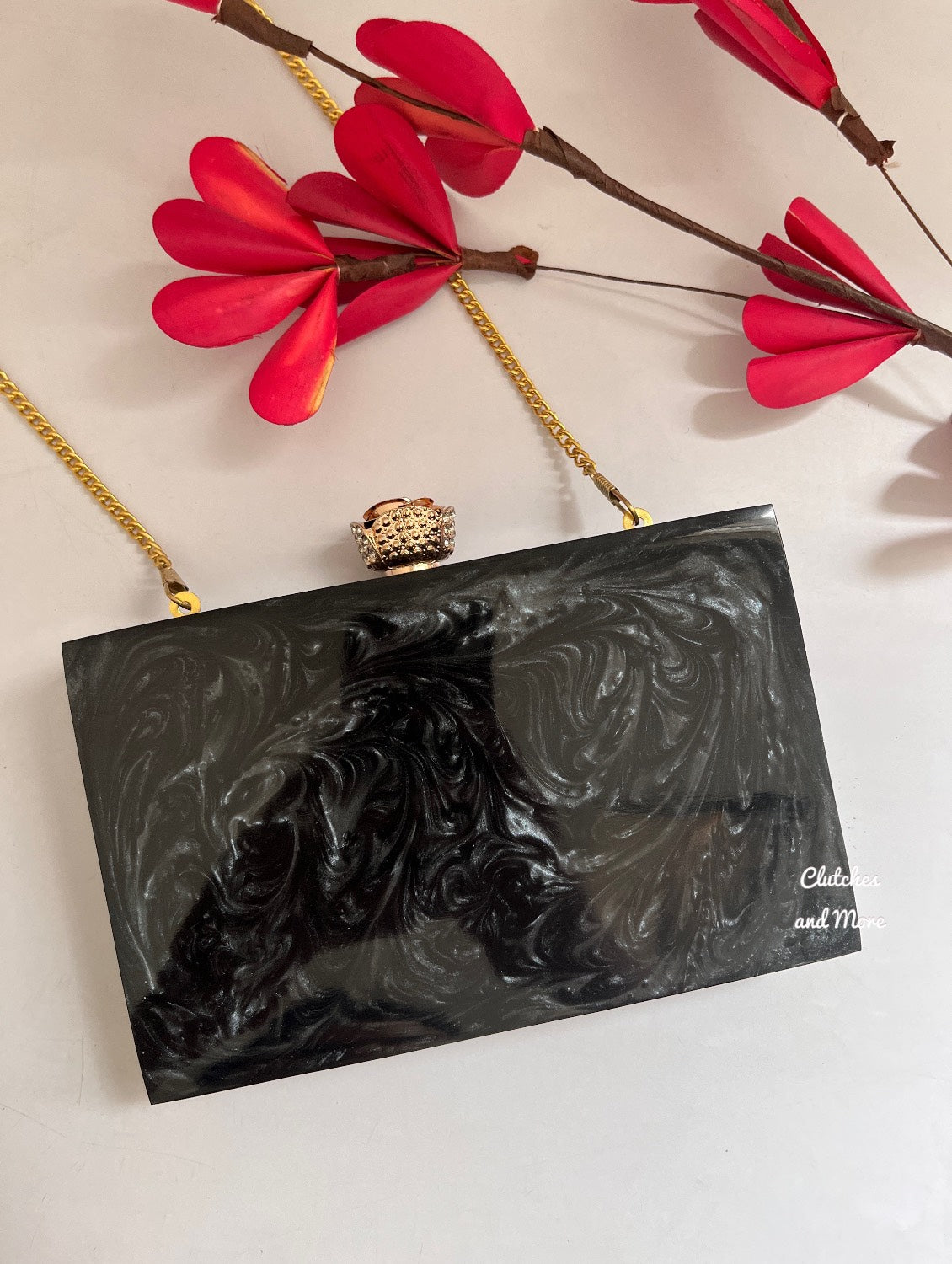 Premium Black Resin Clutch