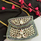 Kashish Kundan Brass Clutch Mini Multicolored