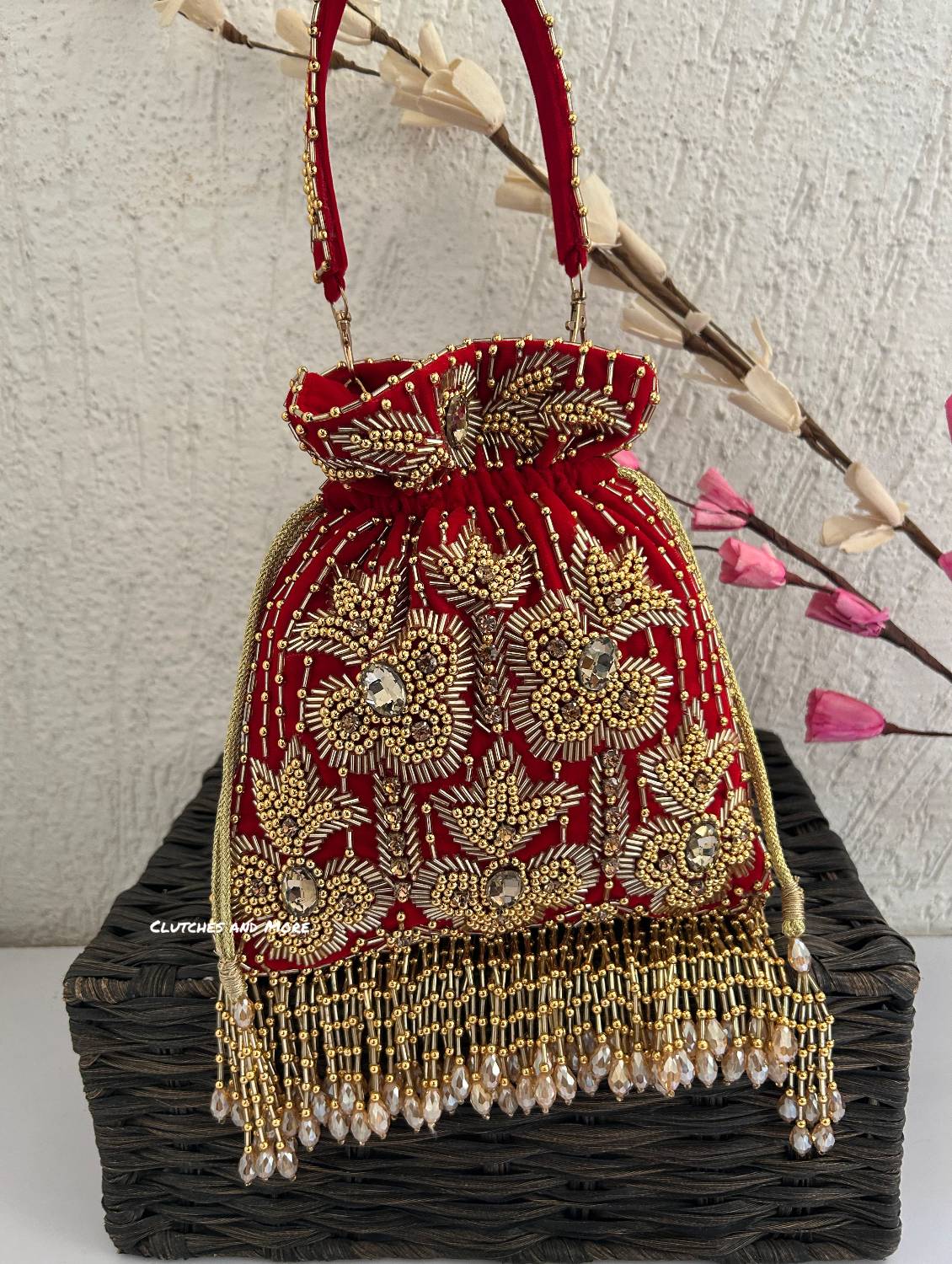 Mermaid Potli Red Gold