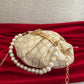 Batua Bag White Gold