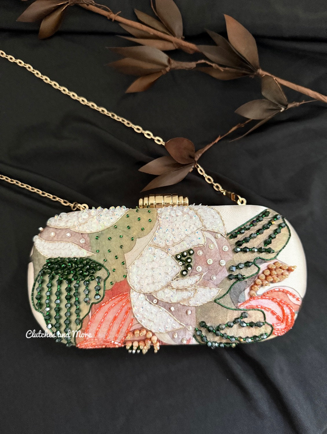 Poppy Floral Capsule Clutch Multi Shade