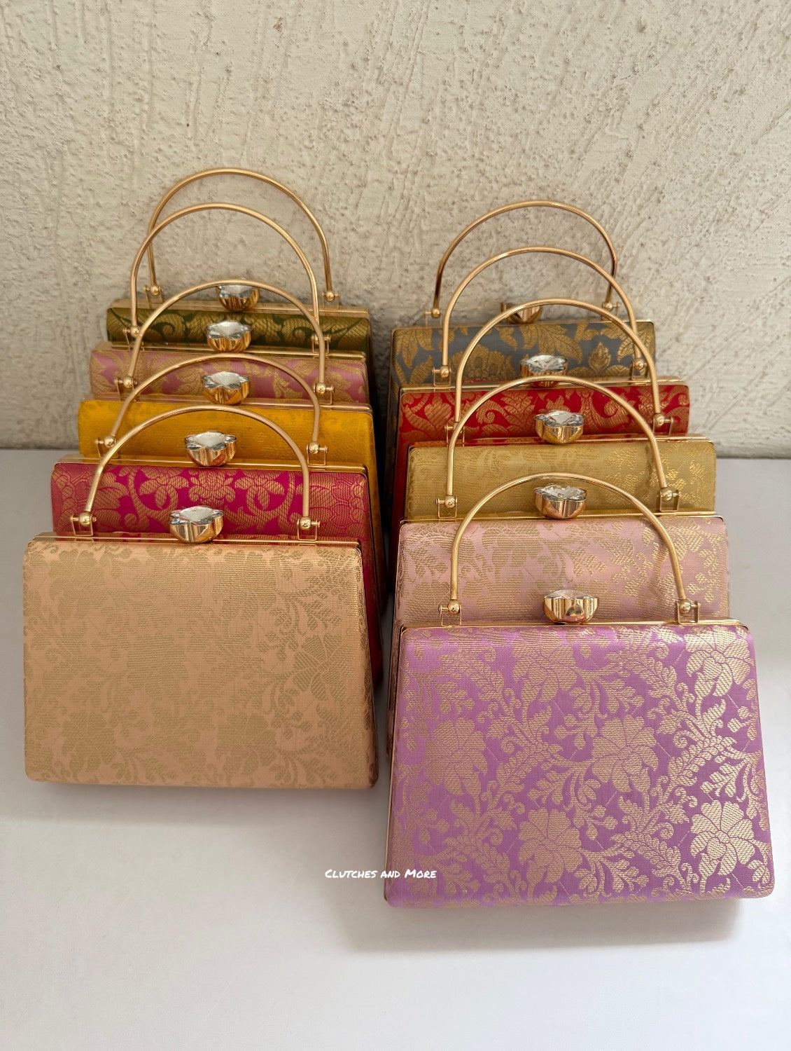 Hoor Banarsi Clutch Green