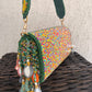 Mirror Flap Bag Multicolored ( Green Base )