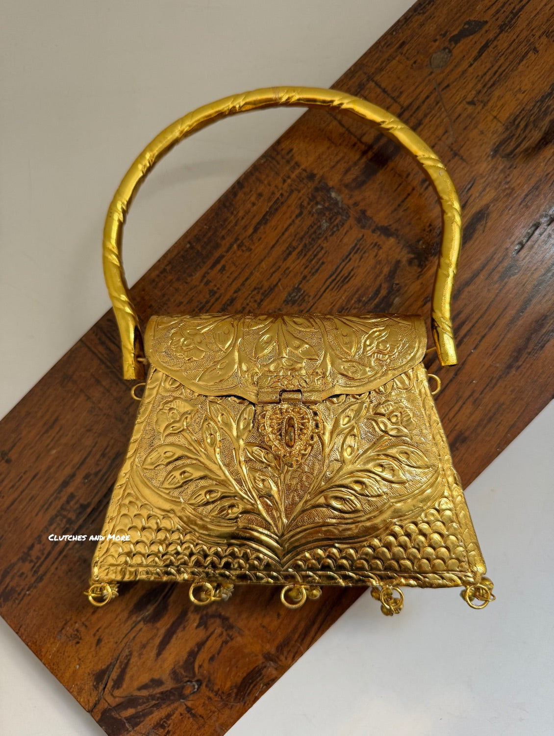 The Mughal Heritage Brass Clutch