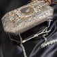 Mother of pearl luxury clutch Silver