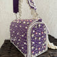 Premium Tassle Box clutch Purple