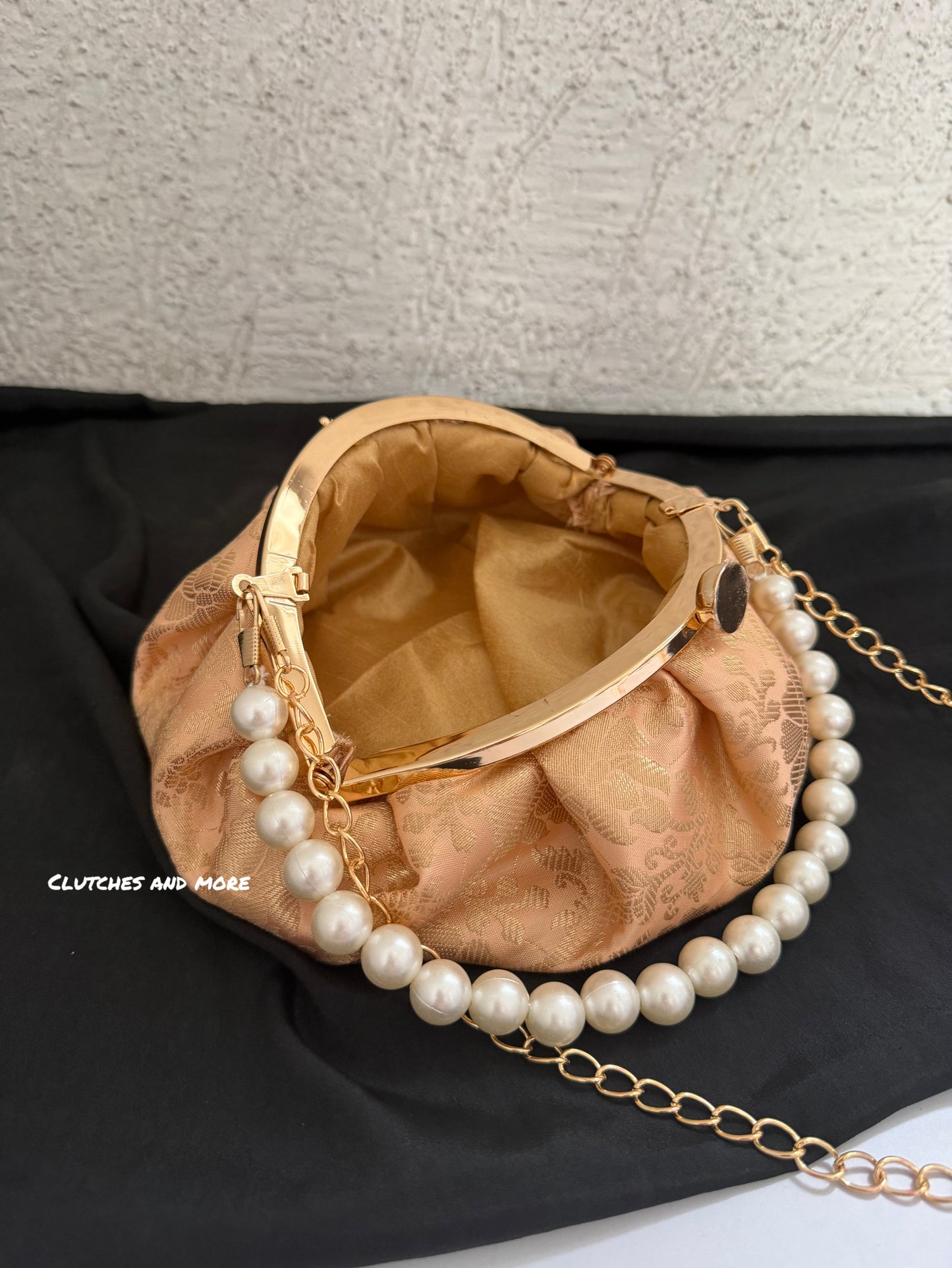 Banarsi Batua Bag Peach