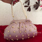Kundan Batua Bag Pink