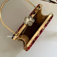 Ibadat Lakhnawi Chikankari Bag Maroon