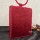 Anarkali Flap Clutch Red