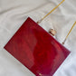 Red Resin clutch with Name