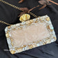 Off White Resin Octagon Clutch