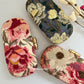 Poppy Floral Capsule Clutch Peach Base