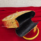 Gold Silver Brass Clutch With Handle