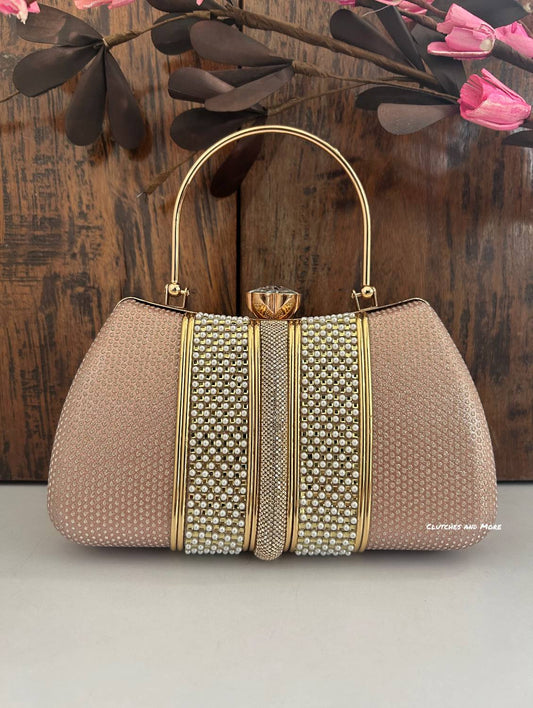 Rose Gold and Pearl Shimmer Bag
