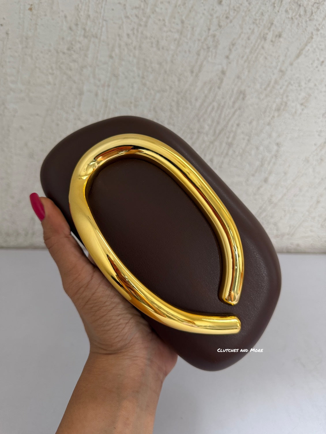 The ZARA Clutch Chocolate Brown