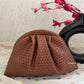 Woven Batua Bag Tan Brown