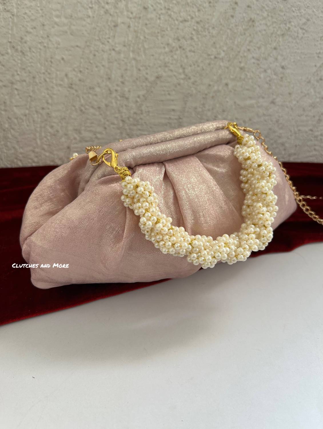 Kundan Batua Bag Pink