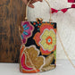 Jasmine Floral Bag with Handle Black Multicolored