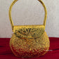 Ridhima Brass Clutch Gold