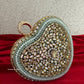 Kiana Kundan Heart Clutch Mini Multicolored