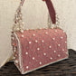 Premium Tassle Box clutch Onion Pink