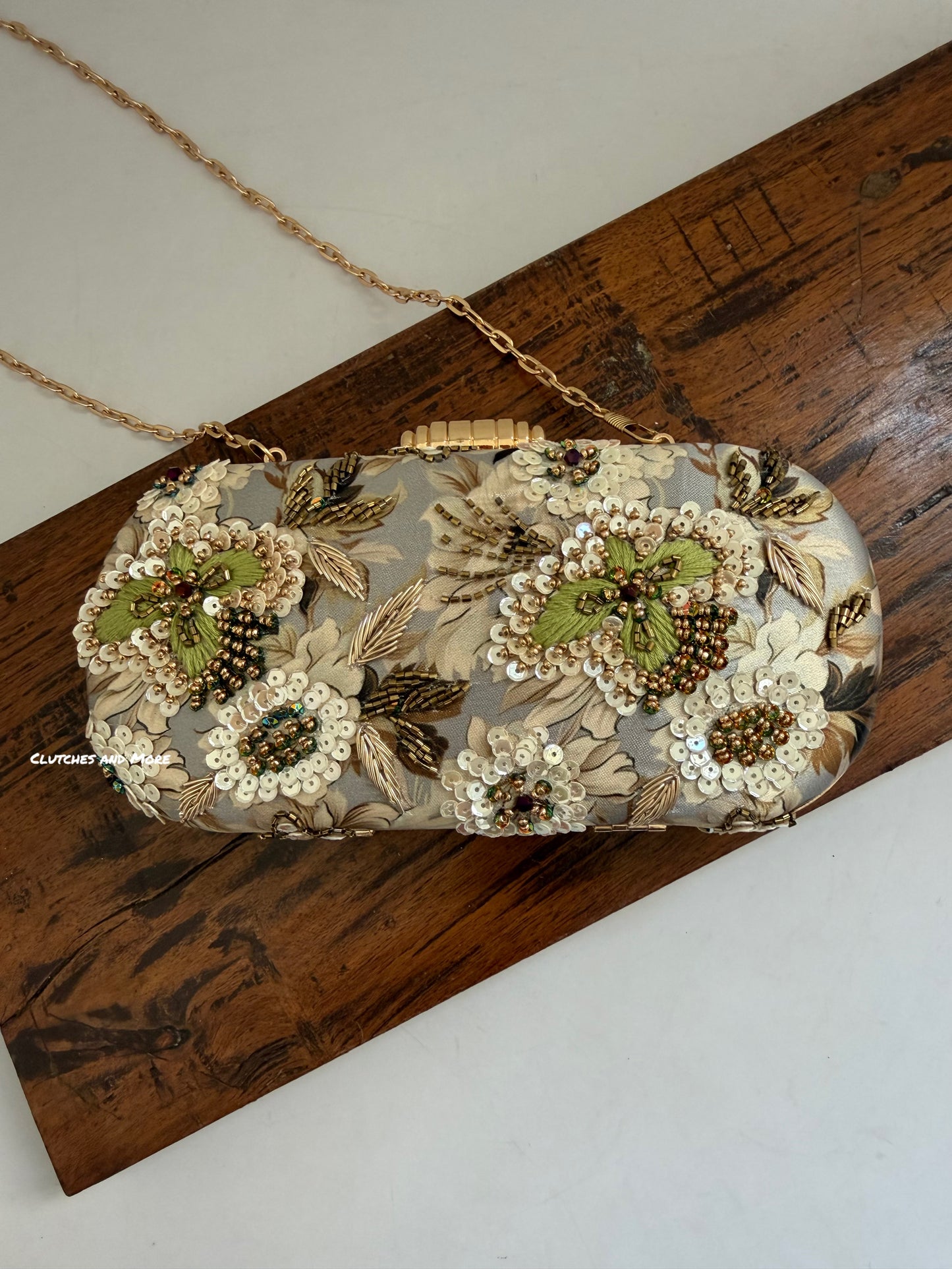 Poppy Floral Capsule Clutch Multicoloured