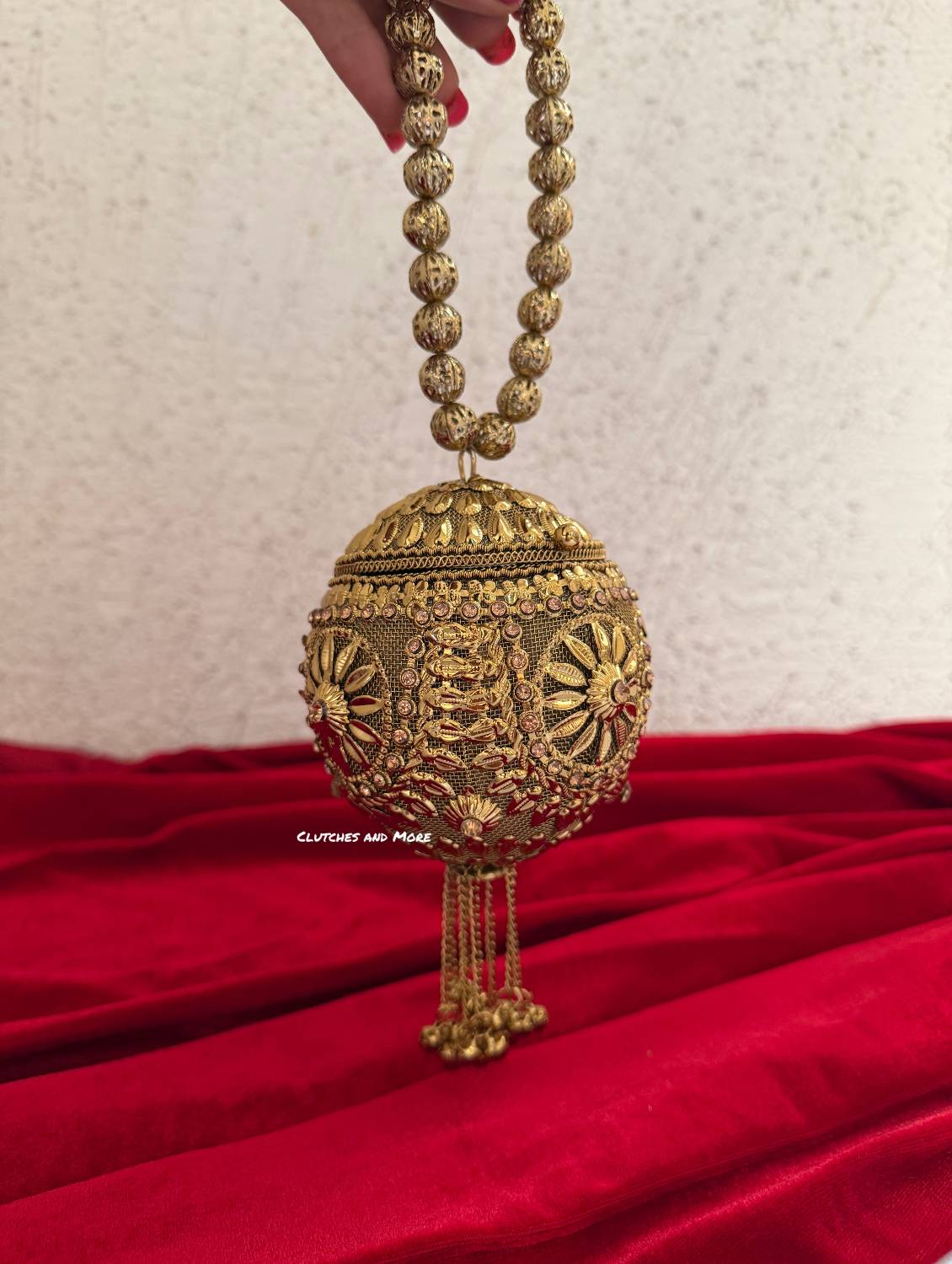 Mini Metal Potli Bag Gold