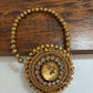 Mini Metal Round Ghunghroo Bag Gold