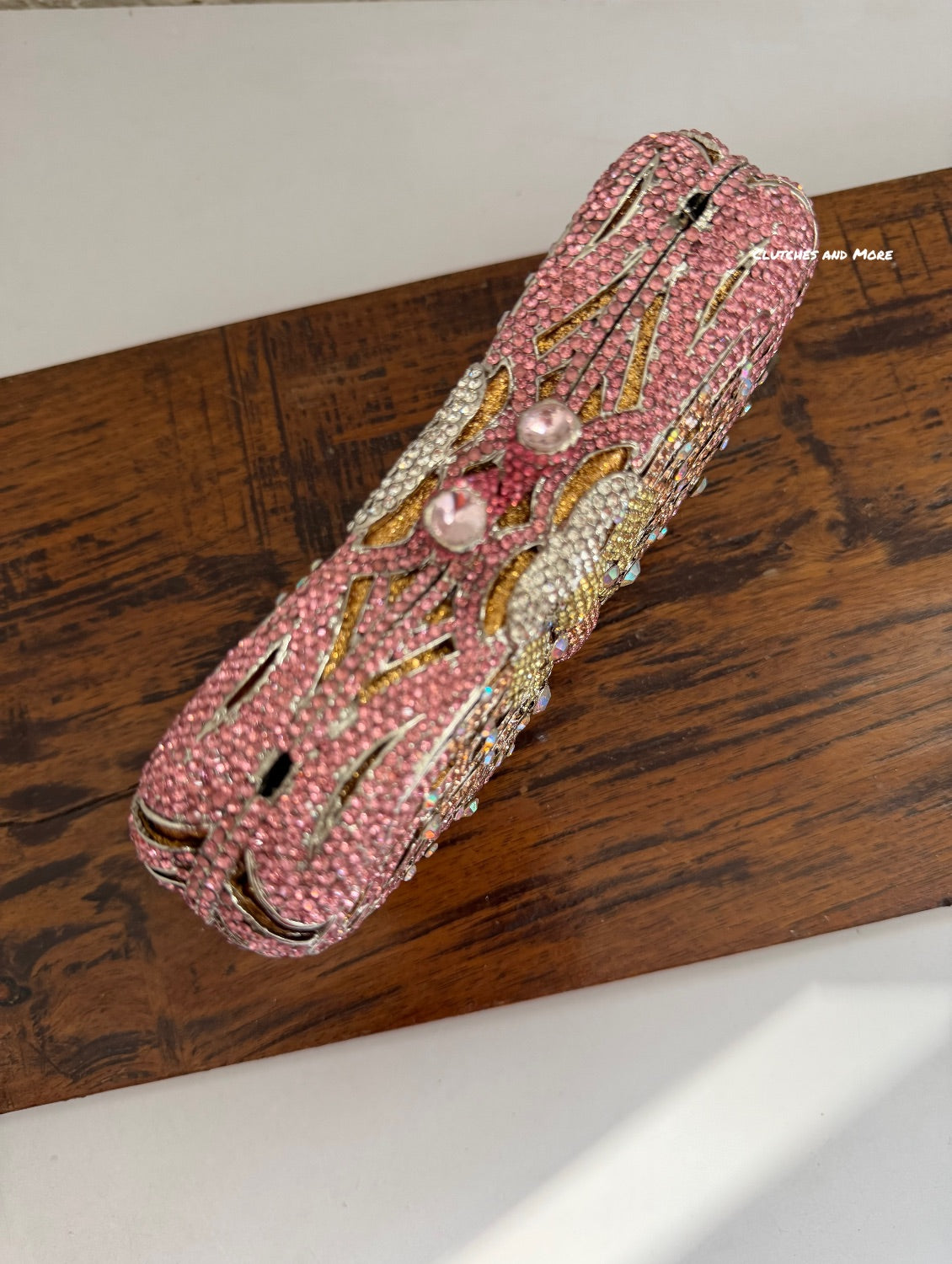 Premium Crystal Butterfly Clutch