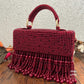 Luxe tassle Maroon flap bag