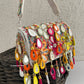 Mirror Flap Bag Multicolored ( White base)