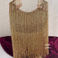 Luxe Moon Fringes Bag Gold