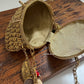 Noor Brass Mini Dark Gold Clutch