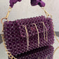 Celebrity Edit Crystal Bag Purple