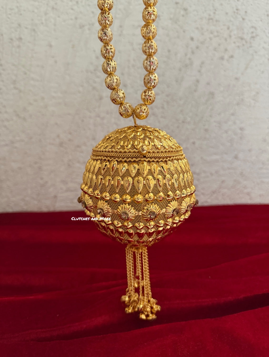 Mini Metal Potli Bag Gold