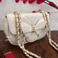 Butterfly White Sling Bag