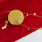 Mini Mother of Pearl Clutch Gold