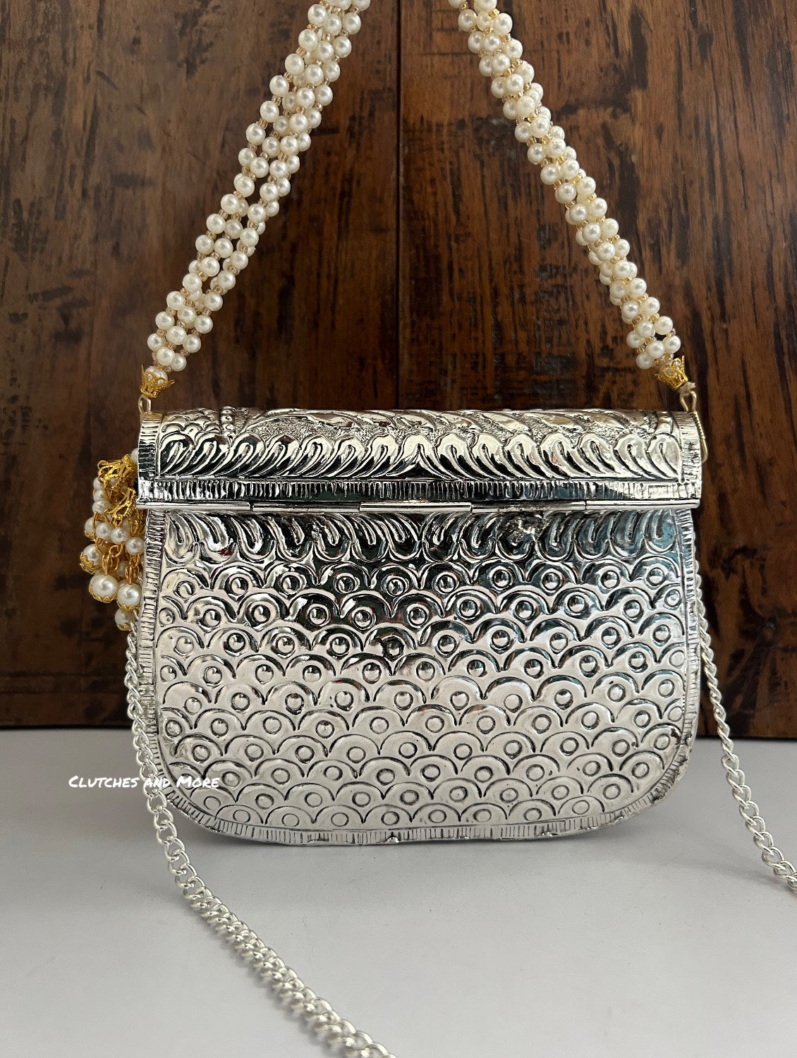 Brass Silver Leaf Clutch (Copy)