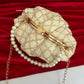Batua Bag White Gold