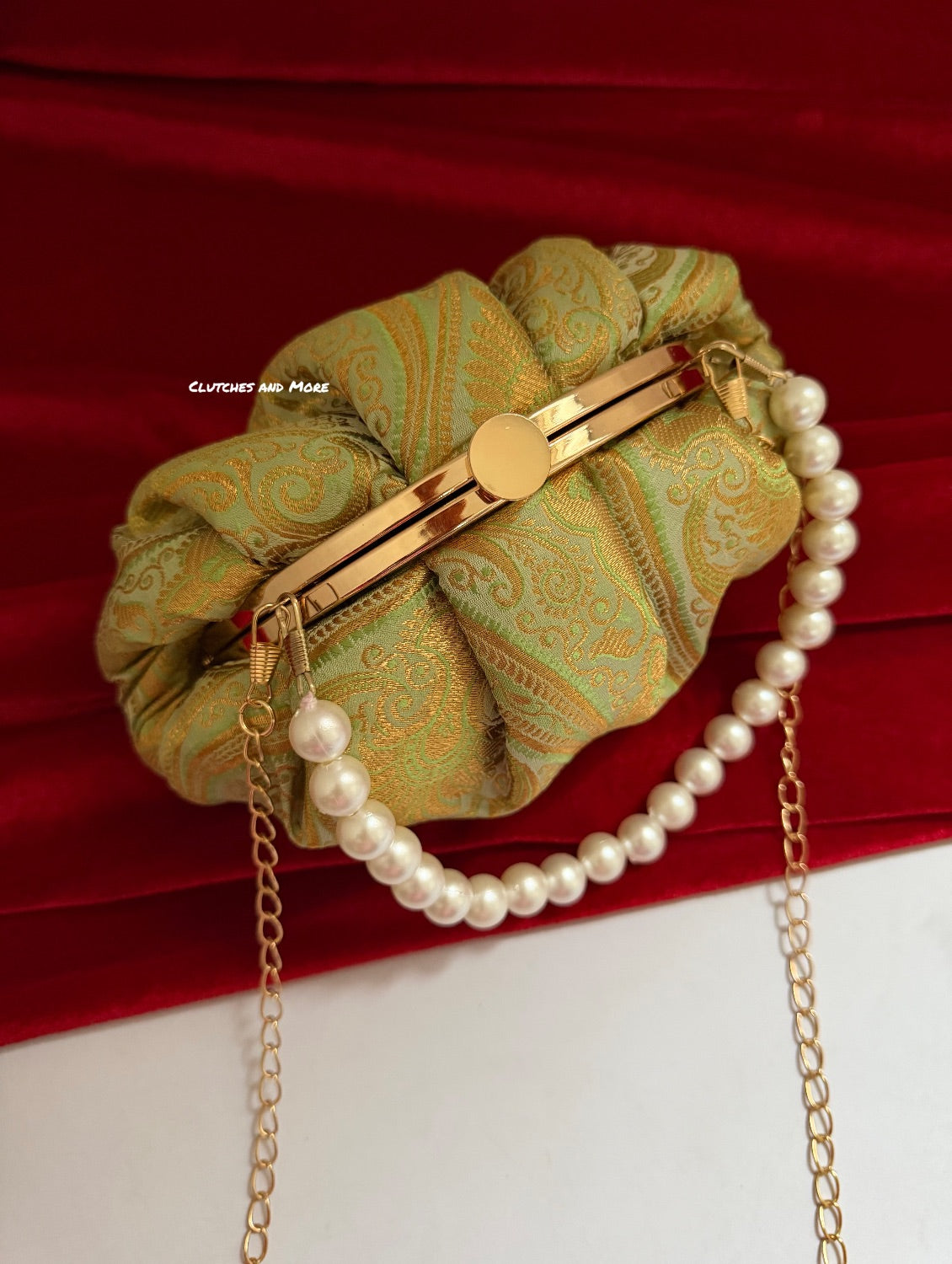Banarsi Batua Bag Patel Green