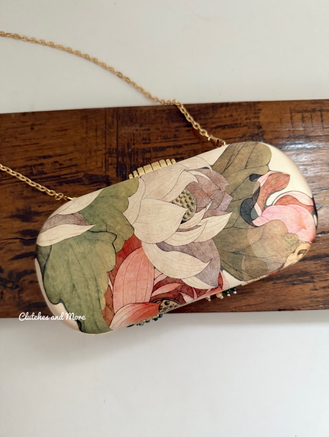 Poppy Floral Capsule Clutch Multi Shade