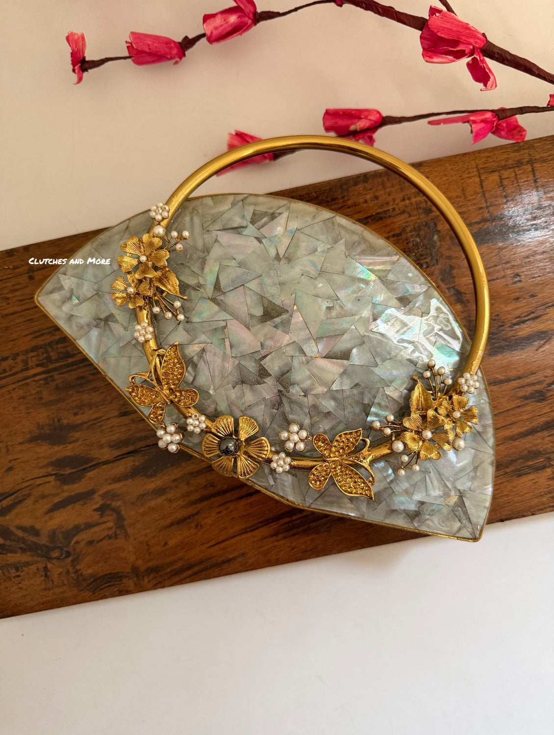 Florence Mother of Pearl Clutch