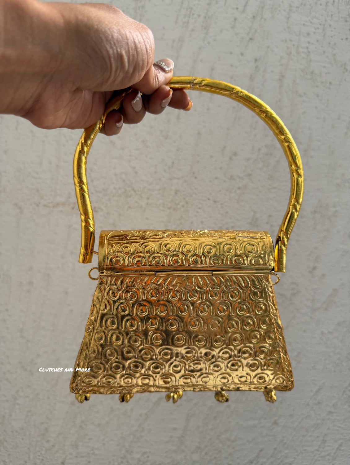 The Mughal Heritage Brass Clutch