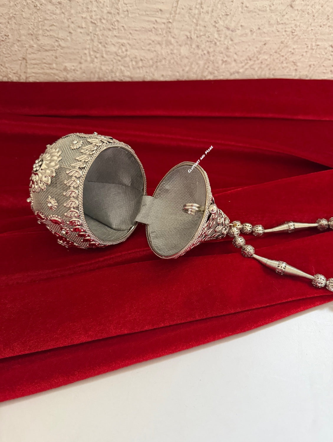 Mini Metal Potli Bag Sliver