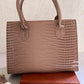 Croco Nude Tote