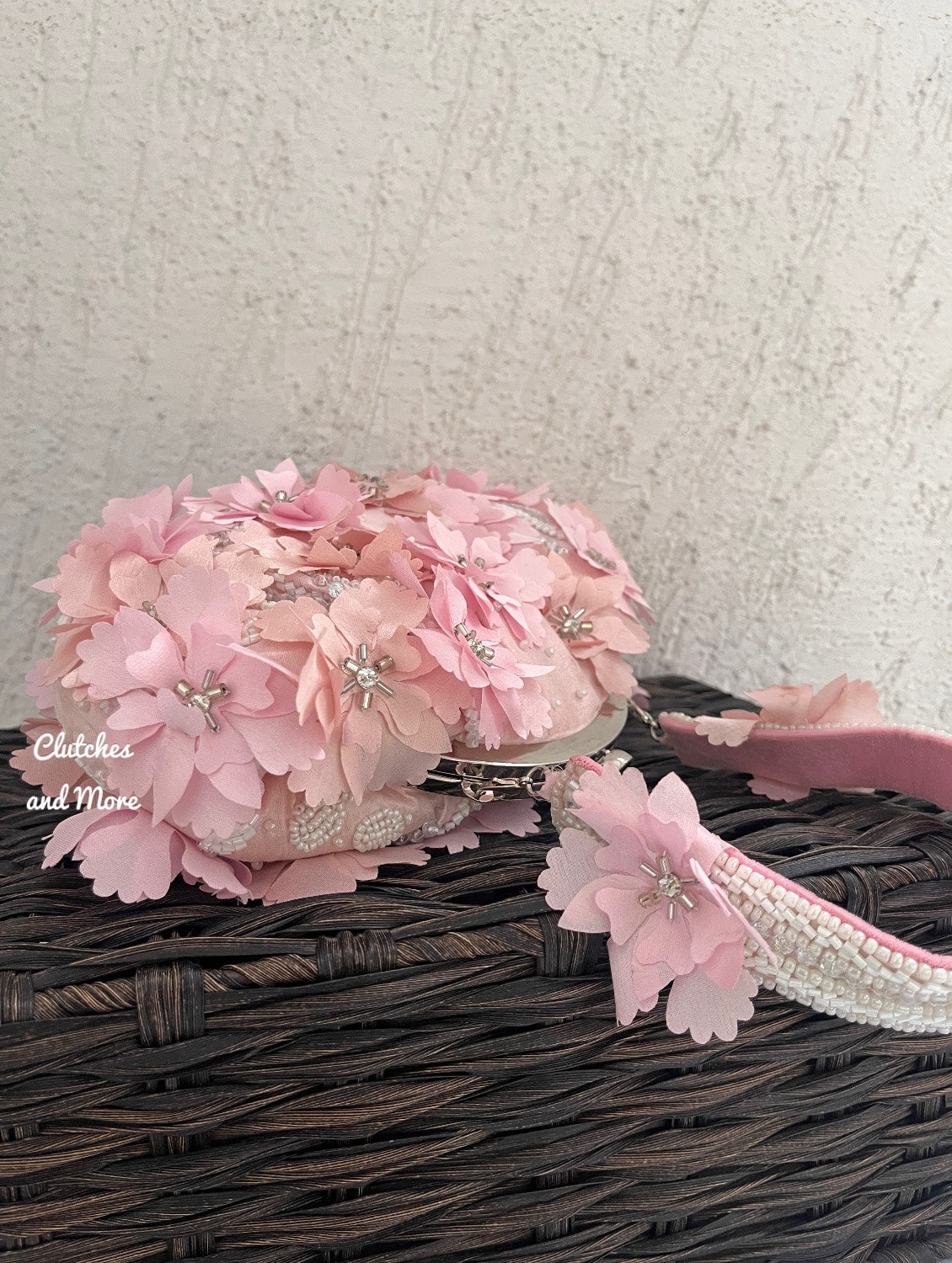 Pink Petals Batua Bag