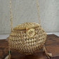 Noor Brass Mini Gold Clutch